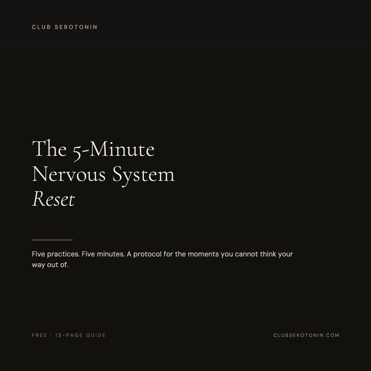 Cover of The 5-Minute Nervous System Reset